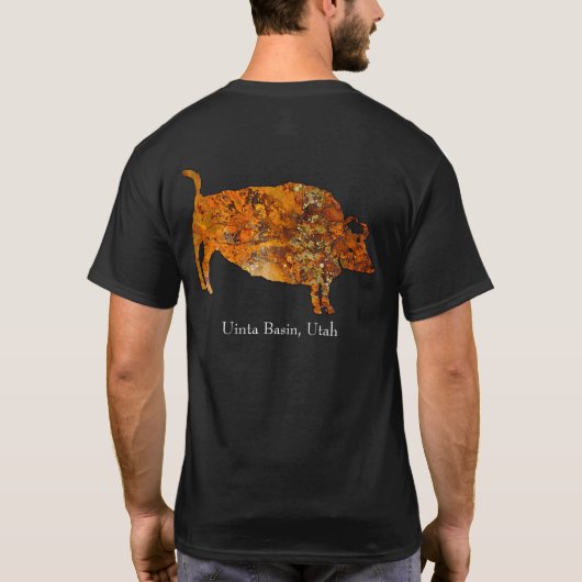 Spirituele Buffalo Petroglyph T-shirt (Achterkant)