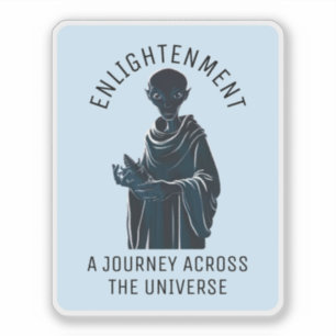 Spirituele buitenaardse monnik sticker