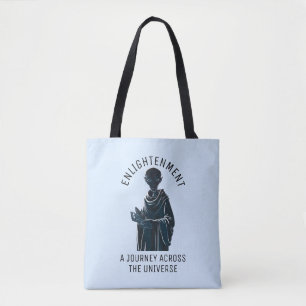 Spirituele buitenaardse monnik tote bag
