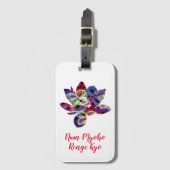 Spirituele Butterflies Flower Nam Myoho Renge Kyo Bagagelabel (Voorkant (verticaal))