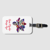 Spirituele Butterflies Flower Nam Myoho Renge Kyo Bagagelabel (Voorkant (horizontaal))