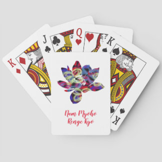 Spirituele Butterflies Flower Nam Myoho Renge Kyo Pokerkaarten