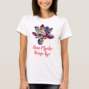 Spirituele Butterflies Flower Nam Myoho Renge Kyo T-shirt