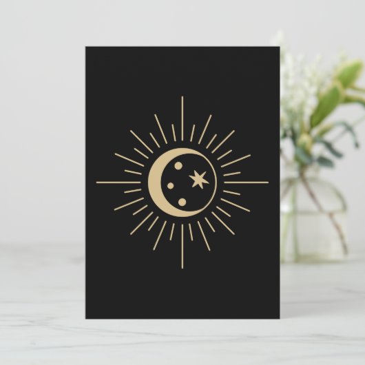 Spirituele Celestial Crescent Moon (Staand voorkant)