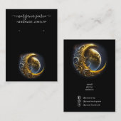 Spirituele Celestial Earring Display Holder Visitekaartje (Voorkant / Achterkant)