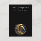 Spirituele Celestial Earring Display Holder Visitekaartje (Voorkant)