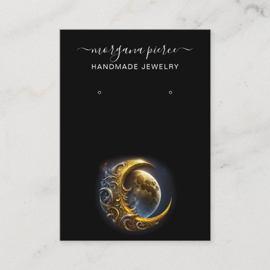 Spirituele Celestial Earring Display Holder Visitekaartje (Voorkant)