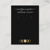 Spirituele Celestial Earring Display Holder Visitekaartje (Voorkant)