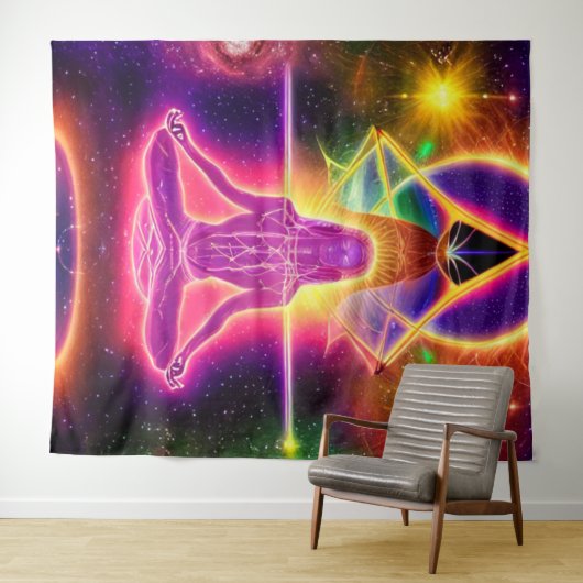 Spirituele Chakra Tapestry Wandkleed (In Situ (horizontaal))
