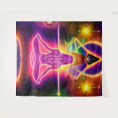Spirituele Chakra Tapestry Wandkleed (Voorkant (horizontaal))