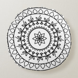 Spirituele cirkel rond Mandala tattoo Kussen
