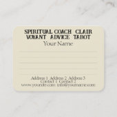Spirituele coach - Visitekaartje (Achterkant)