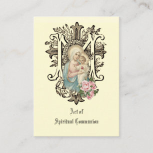 SPIRITUELE COMMUNAUTAIRE HOLY CARD CATHOLIC PRAYER VISITEKAARTJE