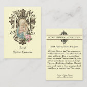SPIRITUELE COMMUNAUTAIRE HOLY CARD CATHOLIC PRAYER VISITEKAARTJE (Voorkant / Achterkant)