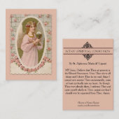 SPIRITUELE COMMUNAUTAIRE HOLY CARD CATHOLIC PRAYER VISITEKAARTJE (Voorkant / Achterkant)