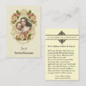 SPIRITUELE COMMUNAUTAIRE HOLY CARD CATHOLIC PRAYER VISITEKAARTJE (Voorkant / Achterkant)