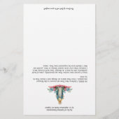 Spirituele communiqué van de gevlekte Maagd Maria (Achterkant)