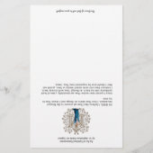 Spirituele communiqué van de gevlekte Maagd Maria (Achterkant)