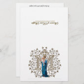 Spirituele communiqué van de gevlekte Maagd Maria (Voorkant / Achterkant)