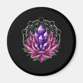 Spirituele Crystals Lotus Magneet (Voorkant)