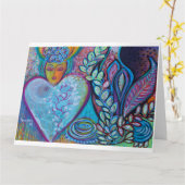 "Spirituele Dankbaarheid " Kaart (Gele Bloem)