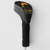 Spirituele dolfijn, gedistilleerd dierlijk golfheadcover (Schuin)