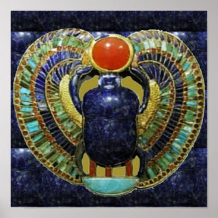 Spirituele EGYPTISCHE EGYPTISCHE Tempelkunst Poster
