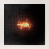 Spirituele energie-engel in de donkere ruimte legpuzzel (Horizontaal)