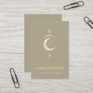 Spirituele Energie Heiler Reiki Moon Phase Yoga Visitekaartje