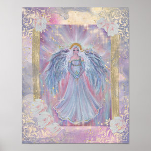 Spirituele engel of licht hevig door Renee Lavoie Poster