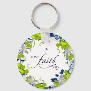 Spirituele 'Faith Love Hope Art' Sleutelhanger