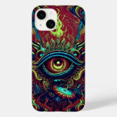 Spirituele fusie - Flaming Eye Art Case-Mate iPhone Case (Achterkant)