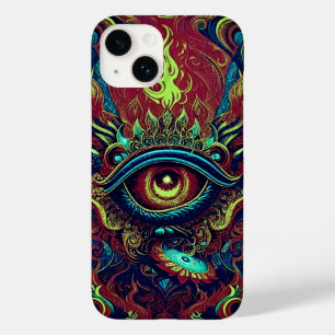 Spirituele fusie - Flaming Eye Art Case-Mate iPhone 14 Hoesje