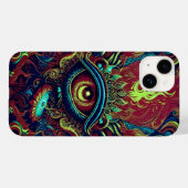 Spirituele fusie - Flaming Eye Art Case-Mate iPhone Case (Achterkant (horizontaal))