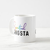 Spirituele Gangsta-chakra-kleuren Koffiemok (Voorkant links)