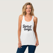Spirituele Gangsta Funny Yoga Citaat Script Tekst Tanktop (Volledige Voorkant)