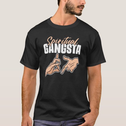 Spirituele Gangsta Namaste Yoga Practioner Gangste T-shirt (Voorkant)