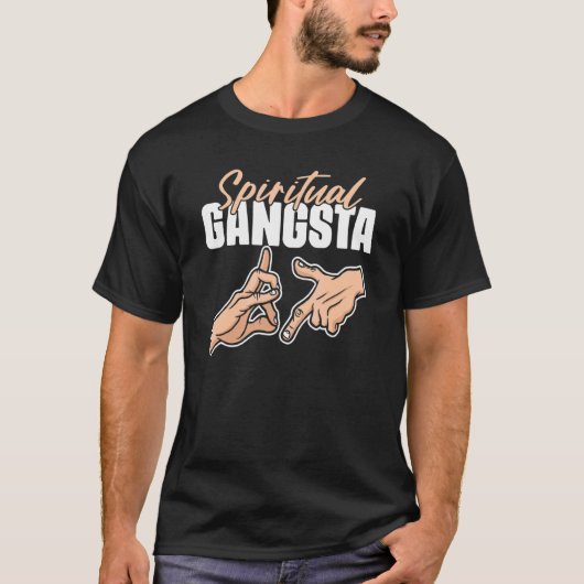 Spirituele Gangsta Namaste Yoga Practioner Gangste T-shirt (Voorkant)