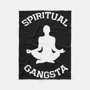 Spirituele Gangsta T-shirts - Yoga T-shirts voor m Fleece Deken