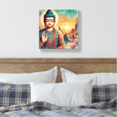 Spirituele Gautam Boeddha kunstwerken Canvas Afdruk (Insitu (Slaapkamer))
