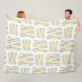 SPIRITUELE GAVEN van de Christelijke bijbel Fleece Deken