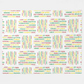 SPIRITUELE GAVEN van de Christelijke bijbel Fleece Deken (Voorkant (Horizontaal))