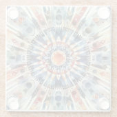 Spirituele gebedscirkel glazen onderzetter (Achterkant)