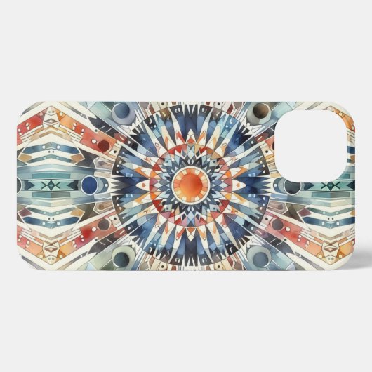 Spirituele gebedscirkel iPhone hoesje (Achterkant horizontaal)