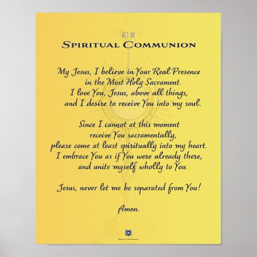 Spirituele Gemeenschap, Akte van Poster (Voorkant)