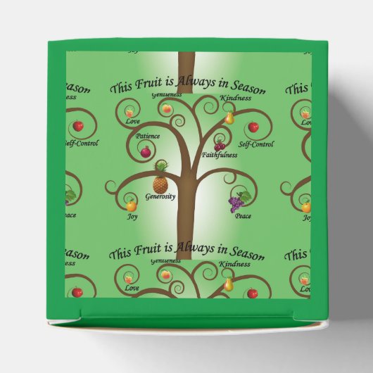 Spirituele Genade Vrucht van de Geest Gunstboxen Bedankdoosjes (Bovenkant)