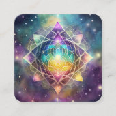Spirituele genezing vierkante visitekaartje (Voorkant)