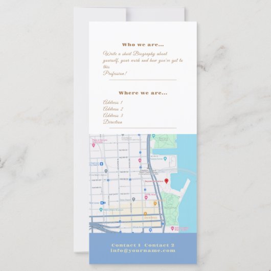 Spirituele genezing - Zakelijke rackkaart, flyer (Achterkant)