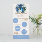Spirituele genezing - Zakelijke rackkaart, flyer (Staand voorkant)