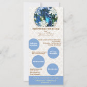 Spirituele genezing - Zakelijke rackkaart, flyer (Voorkant)